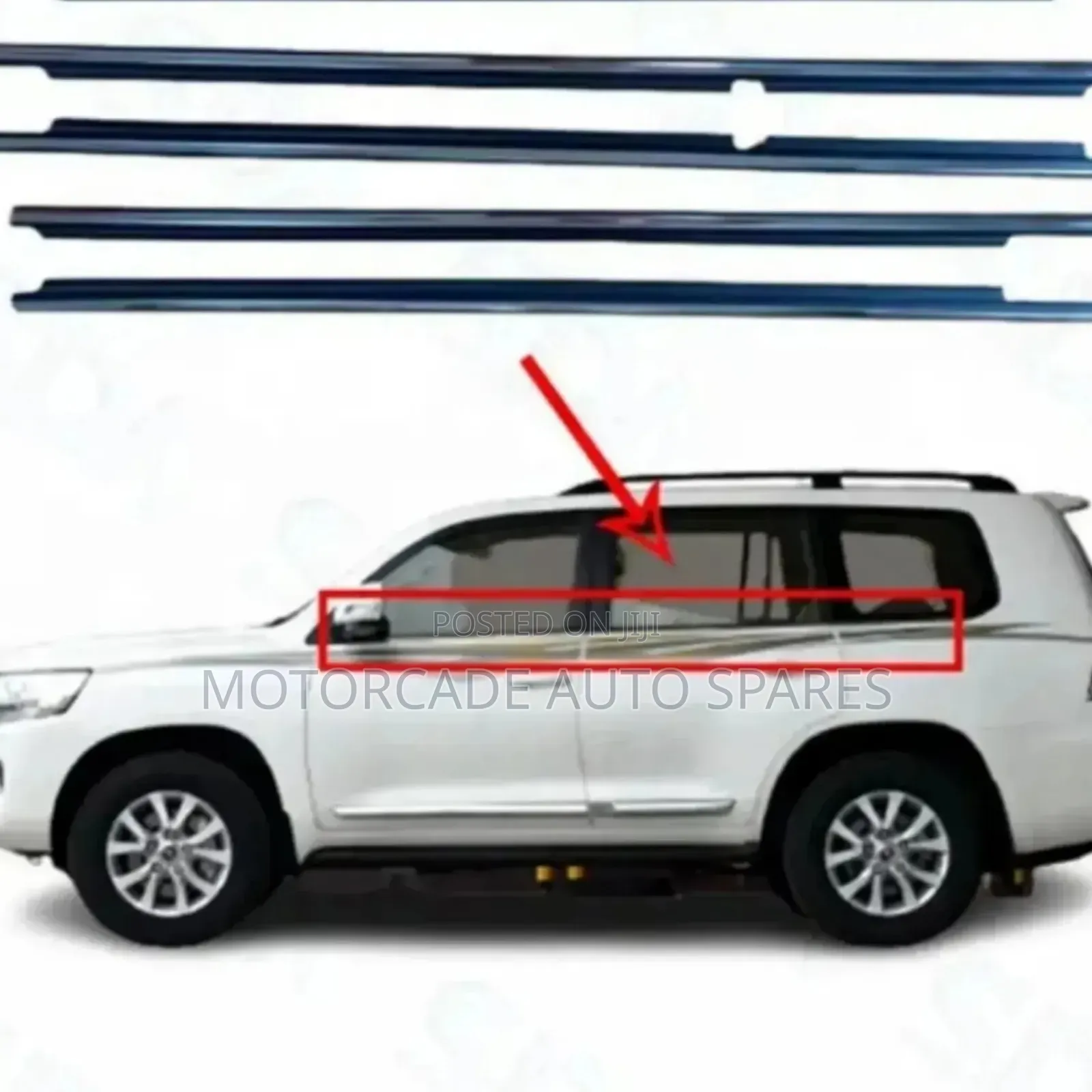 Landcruiser Prado Fj 120 And 150 Chrome Weather Strips