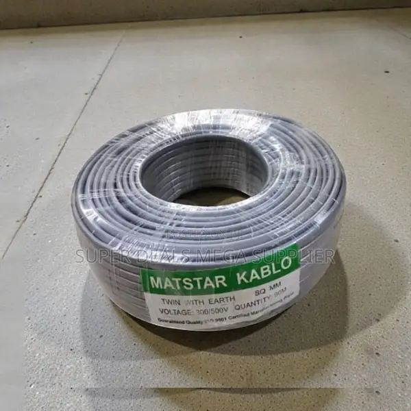Corrosion Resistant 4.0mm Twin With Earth Flat Electrical Wiring Cable