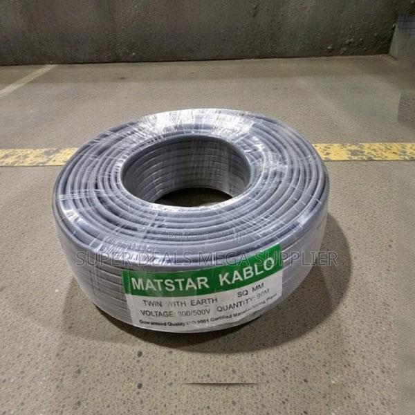 Long Lasting Performance 4.0mm Twin With Earth Flat Electrical Cable
