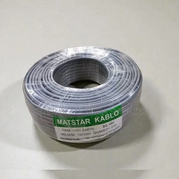 4.0mm Twin With Earth Solid Core Domestic Flat Electrical Wiring Cable