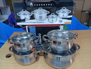 8 Pieces Edenburg Eb-4011 Stainless Steel Cookware Set at