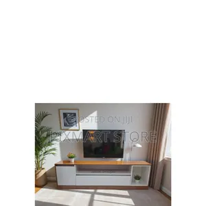 Julz 6ft Tv Stand With Cabinets Shelves – Modern Living Room