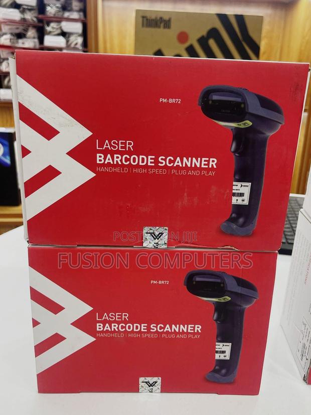Premax Barcode Scanner 1d Usab Wired With Stand - main view
