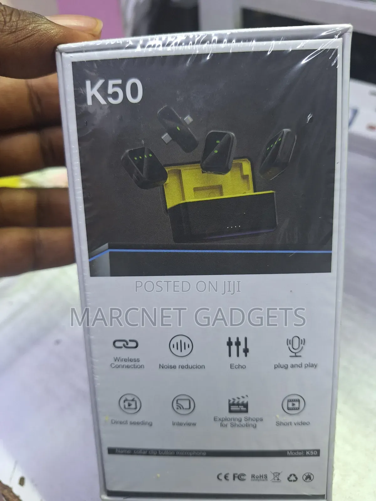  Wireless Microphone 3 Modes iPhone Type C Jack Noise Cancellation