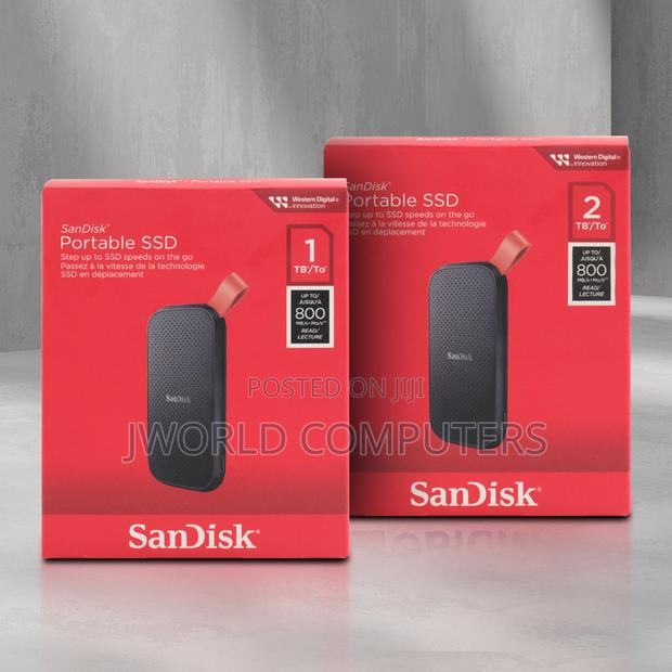 Sandisk E30 Portable External SSD 1tb - Black - Sdssde30-1t00-G26 - main view