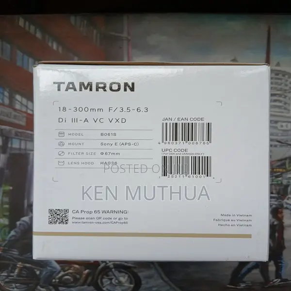 Tamron 18-300mm F3.5-6.3 Di Iii-a Vc VXD Lens for Sony E