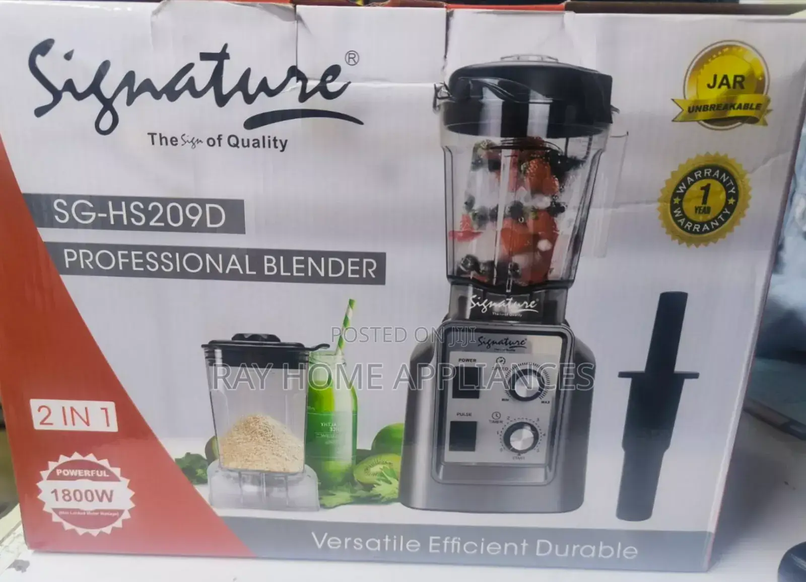 Signature Commercial Blender 1800watts With Jar
