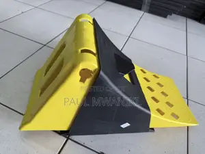 Truck Trailer Handled Straps Wheel Chock - Honeycombed Yellow