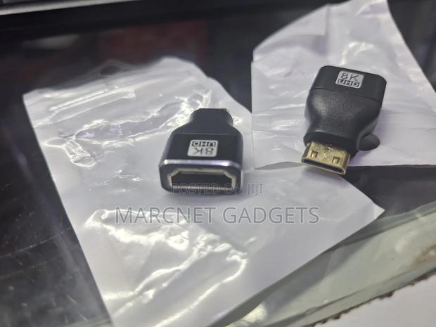 Metallic Shielded Mini Hdmi to Hdmi Normal Female Connector Camera
