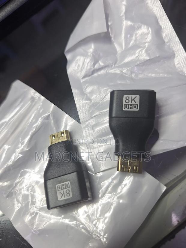 Metallic Shielded Mini Hdmi to Hdmi Normal Female Connector Camera - thumbnail 2