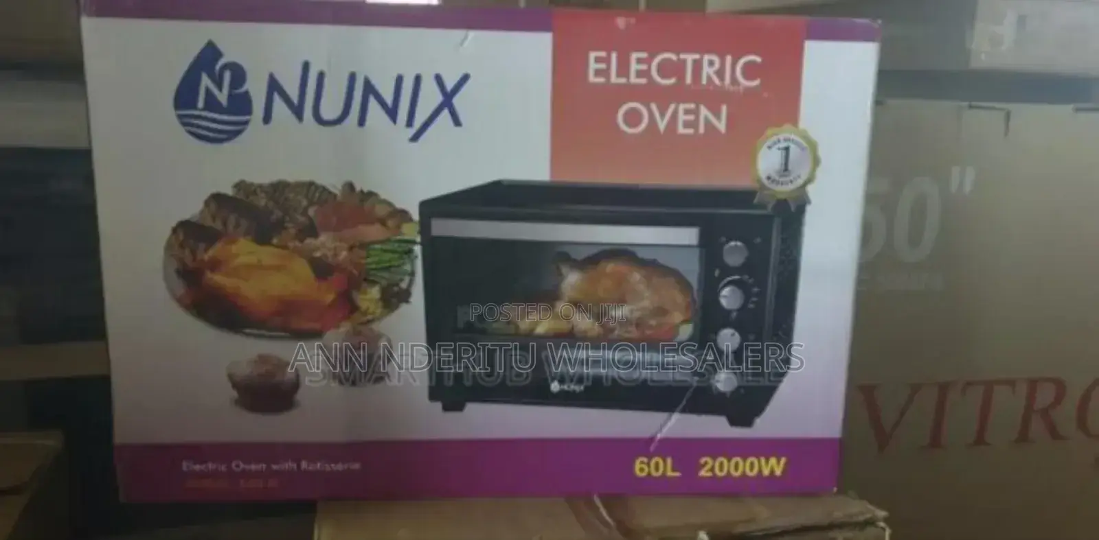 With Roteserie 60l Nunix Oven