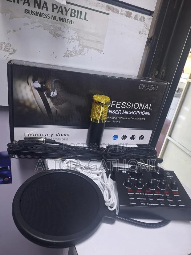 V8 Live Sound Card With Condenser Microphone