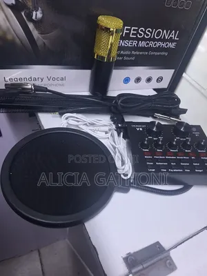 V8 Live Sound Card With Condenser Microphone