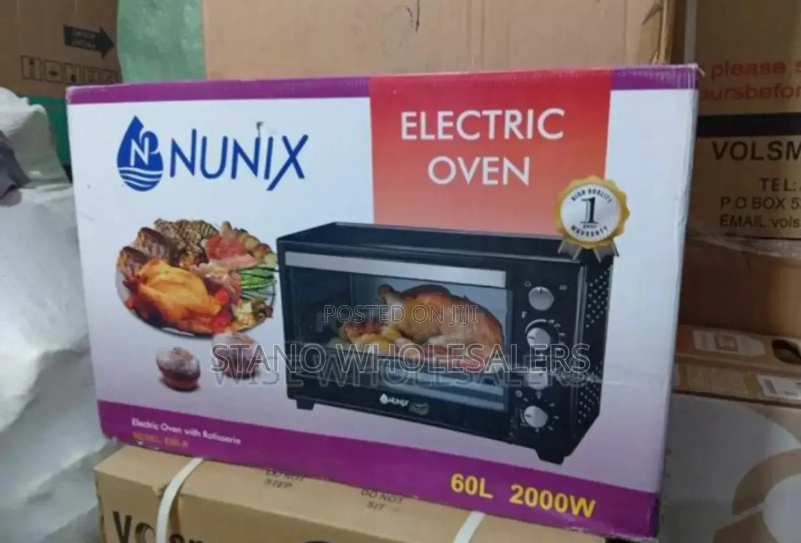 Pay on Delivery Nunix 60l Oven. With Warranty