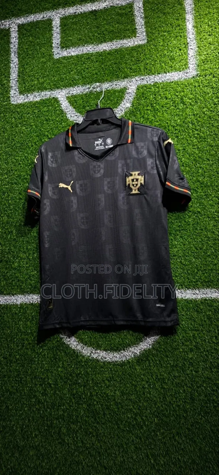 Portugal Away Kit Word Cup Black Panther Jersey