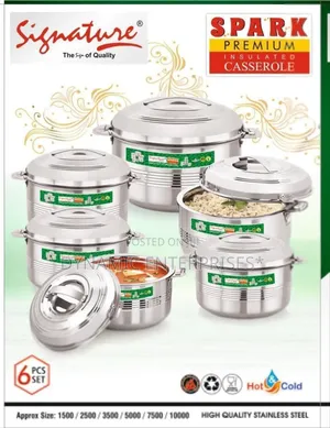 6 PCS Spark Stainless Steel Hotpot