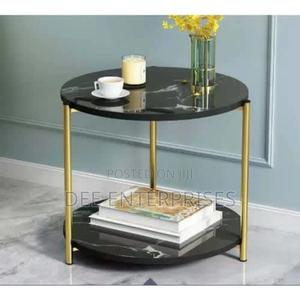 Marble Textured Side Stool - thumbnail 2