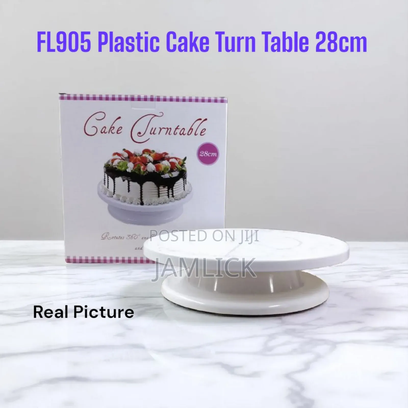 28cm Plastic Cake Turn Table