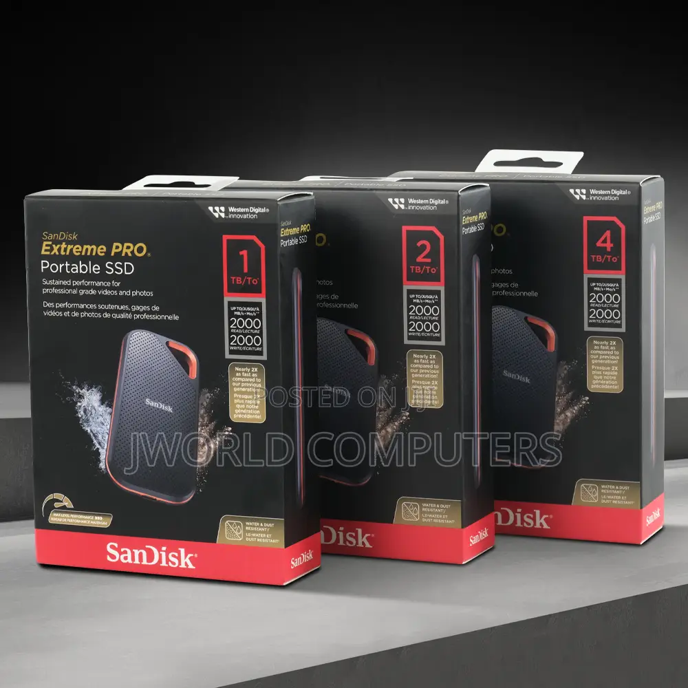 Sandisk E81 Extreme Pro Portable External SSD V2 4tb