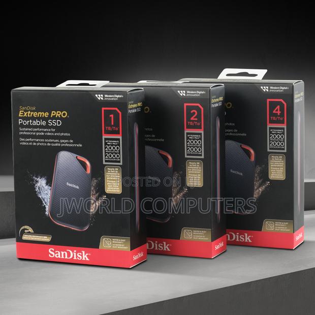 Sandisk E81 Extreme Pro Portable External SSD V2 4tb - main view