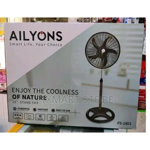 Ailyons 18-Inch Pedestal Fan – Quiet Cooling With Tilt Speed Control