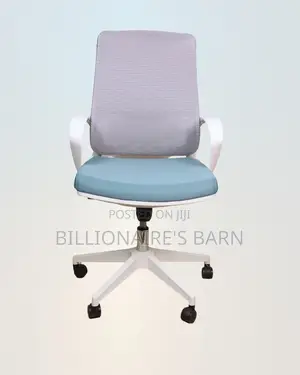 White Ergonomic Office Chair for Work | Neat Look, Lower-Back Support