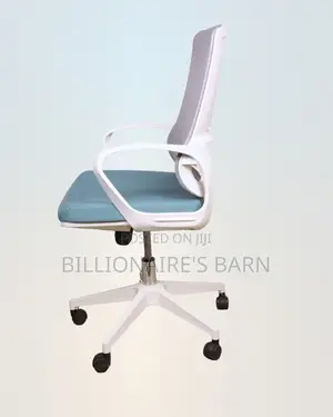 White Ergonomic Office Chair for Work | Neat Look, Lower-Back Support