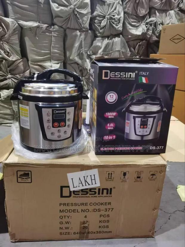 6 Litre Dessini Electric Pressure Cooker - main view