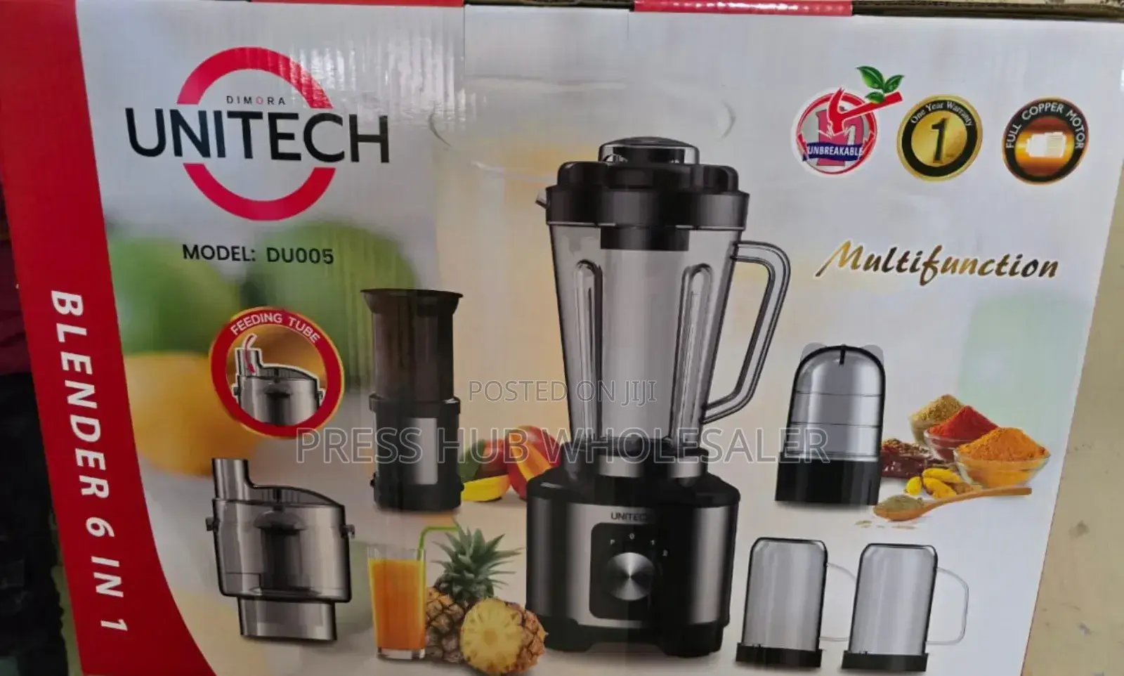Unitech 6-in-1 Multifunction Blender