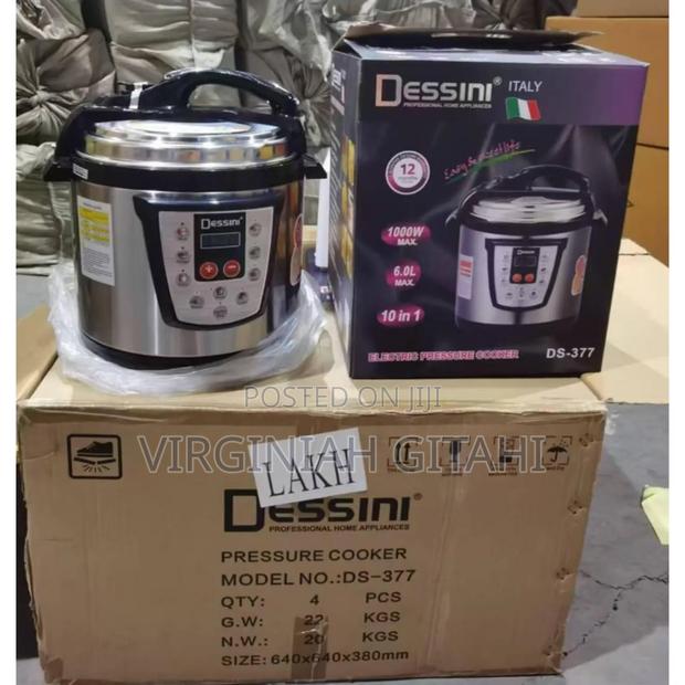 6 Litre Dessini Electric Pressure Cooker. Time and Energy Saving 