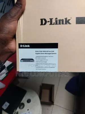 D-Link 8 Port Poe Gigabit Smart Managed + 2 SFP DGS-F1100-10ps