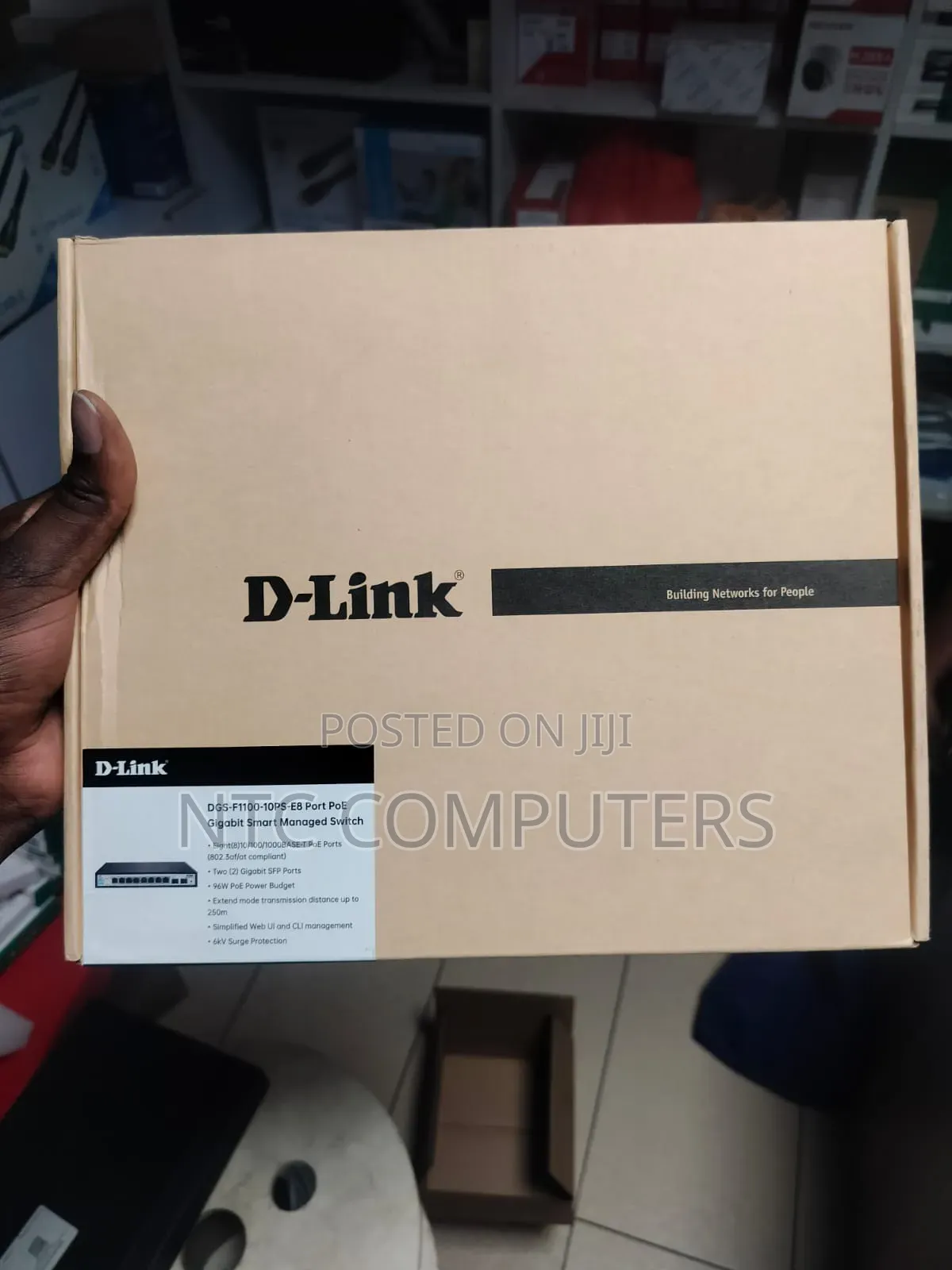 D-Link 8 Port Poe Gigabit Smart Managed + 2 SFP DGS-F1100-10ps