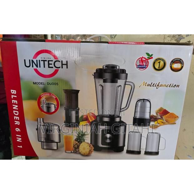 Unitech 6 in 1 Food Processor Blender. Get Everything Done at Once