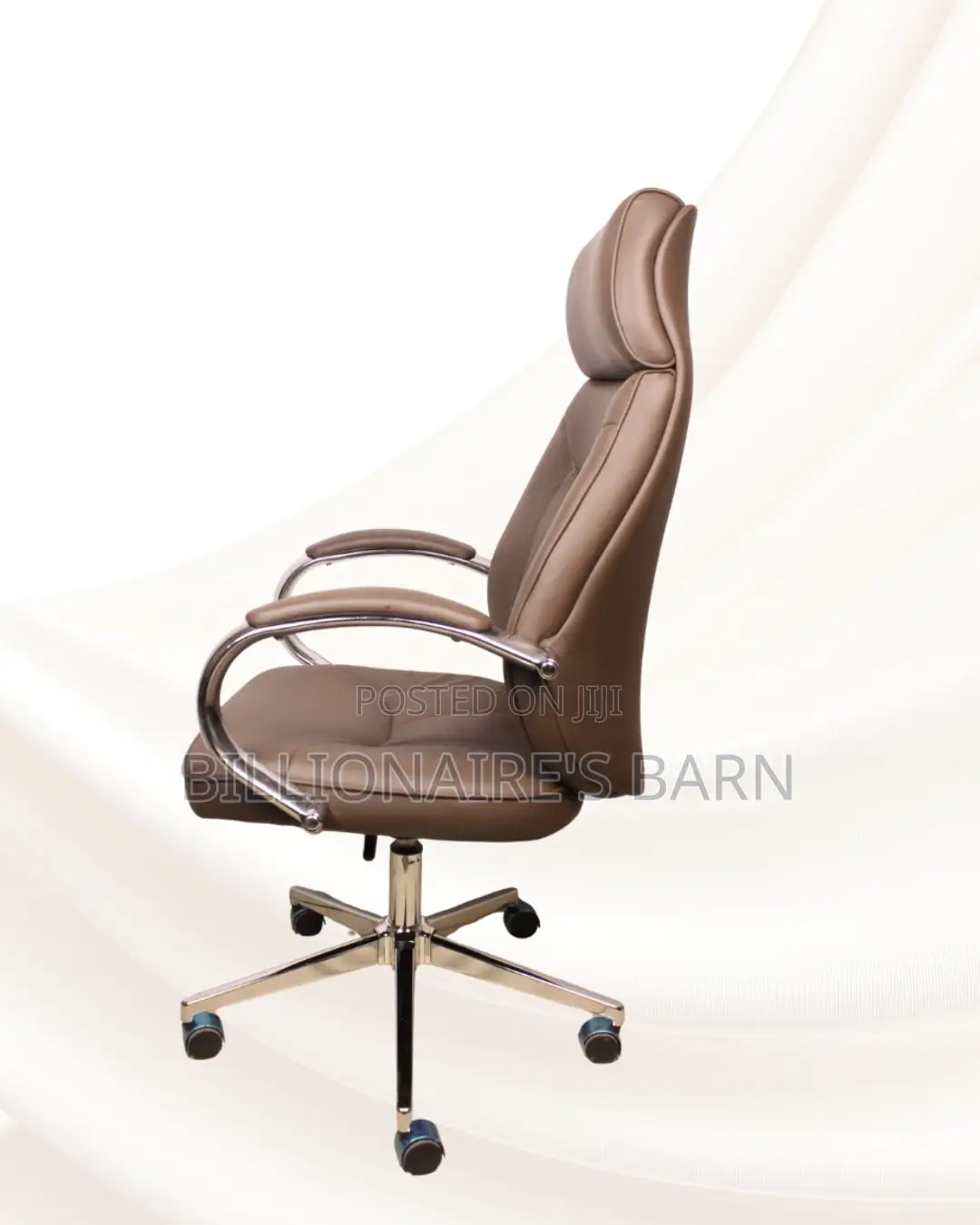 Executive Leather Chair | Office-Ready Style, Padded Arm Comfort