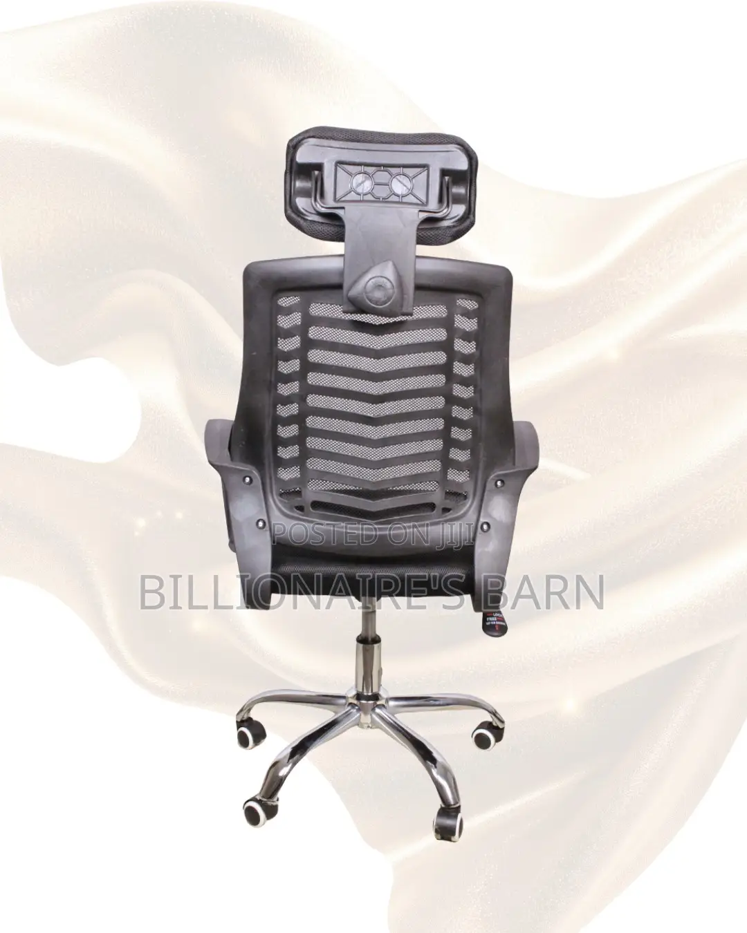 Secretarial Mesh Office Chair — Smooth Movement, Cool Mesh Backrest