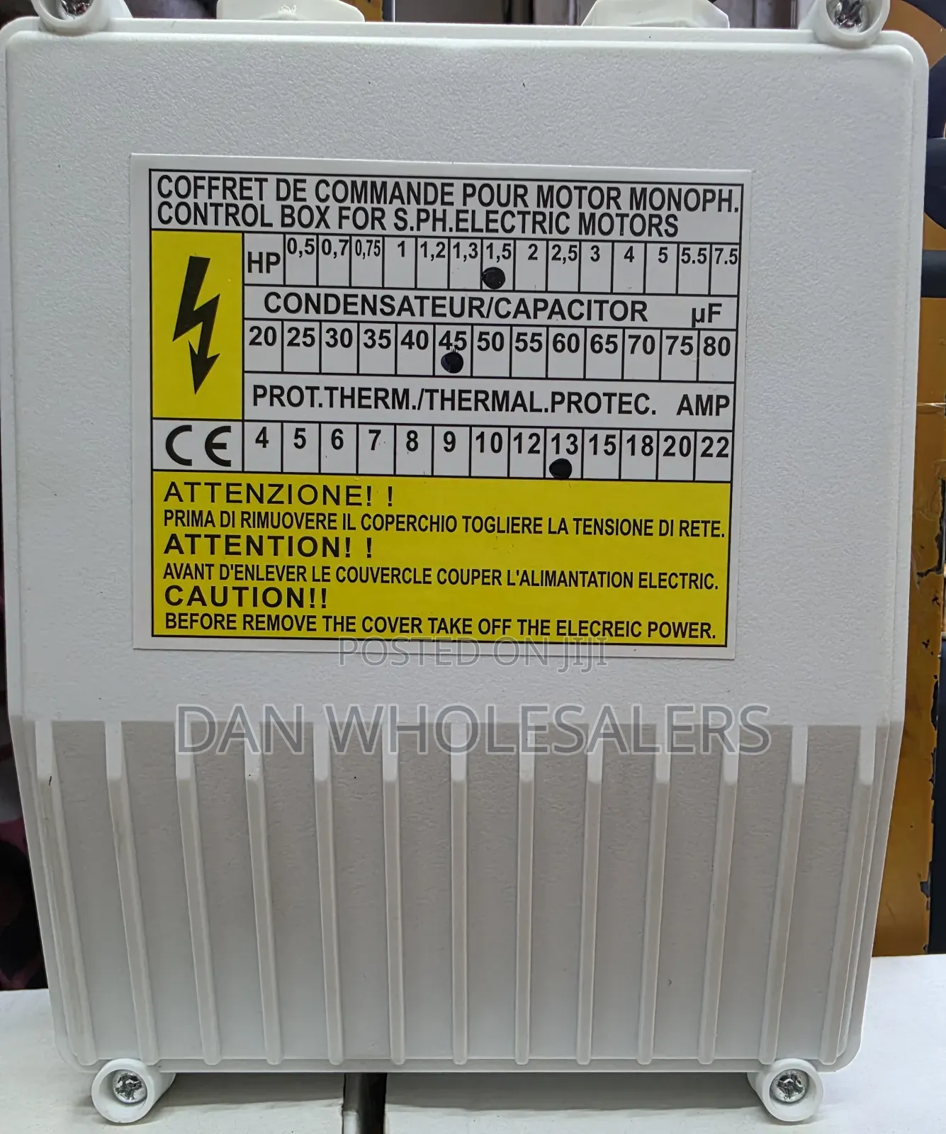 Control Box 0.5hp