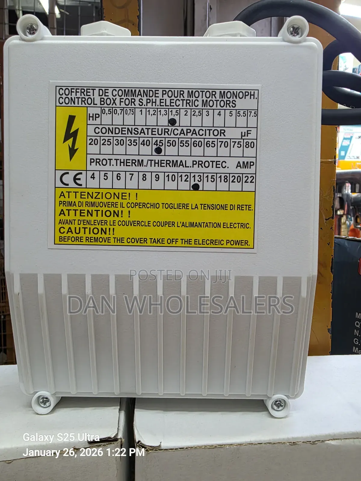 1.0hp Control Box