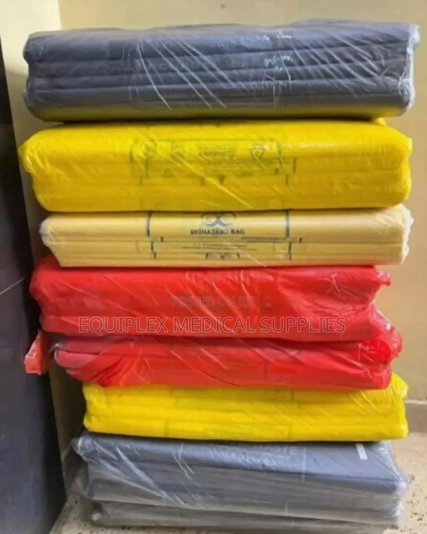 Biohazard Waste Bin Liners (100 Pieces) (50 Liter Bins) - main view