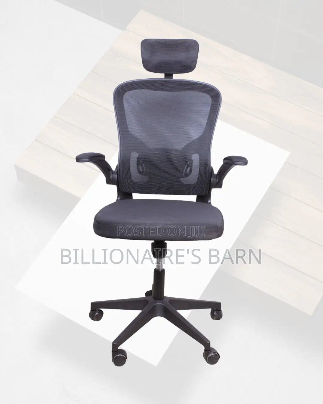 Adjustable Headrest Work Chair for Office — Easy Adjustments