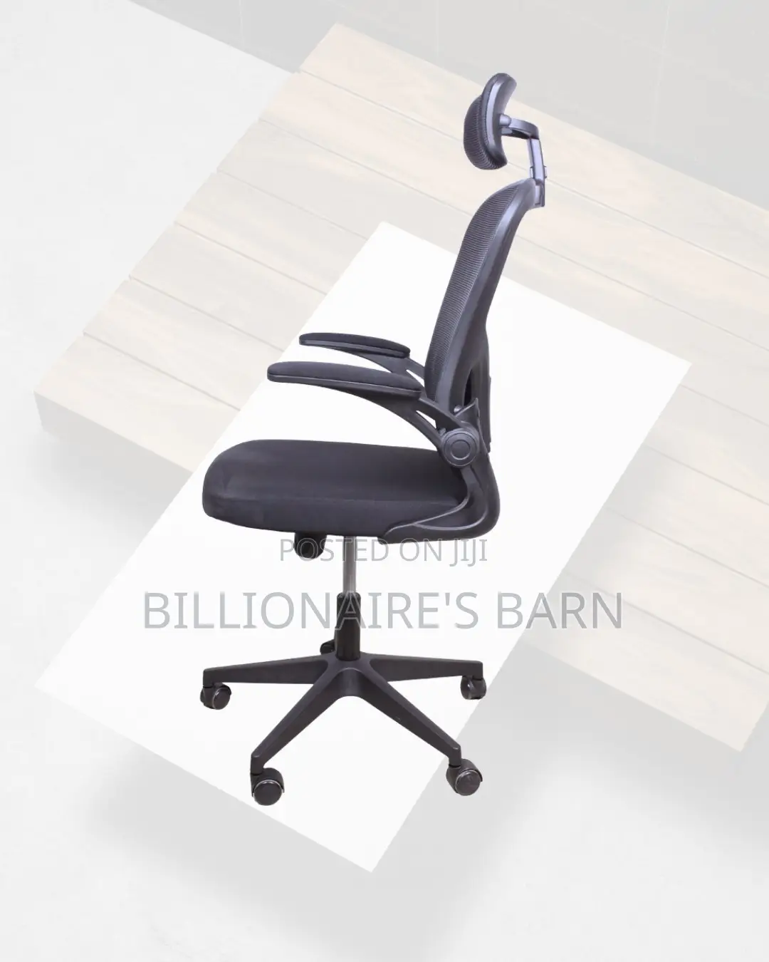 Adjustable Headrest Work Chair for Office — Easy Adjustments