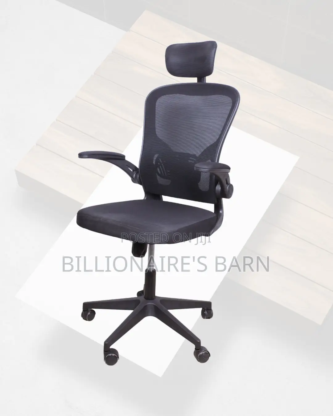 Adjustable Headrest Work Chair for Office — Easy Adjustments
