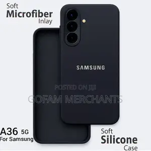 Samsung Galaxy A36 Soft Silicone Cover Blue, Black,And Purple