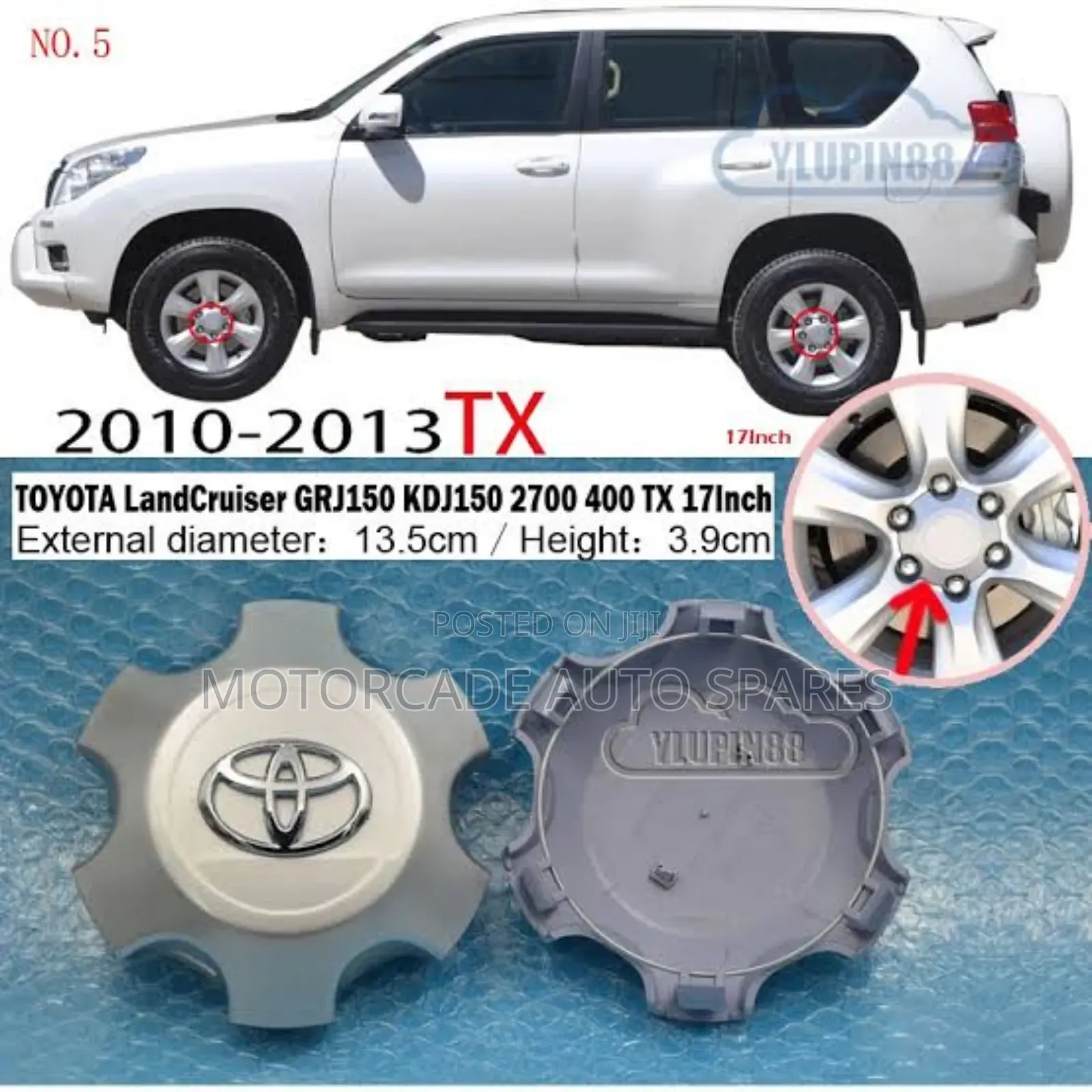 Landcruiser Prado Fj 150 2011-2019 Center Rim Caps