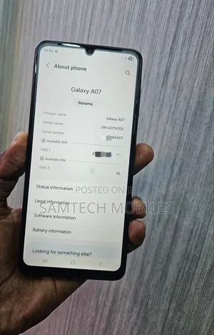 Samsung Galaxy A07 128 GB Gray
