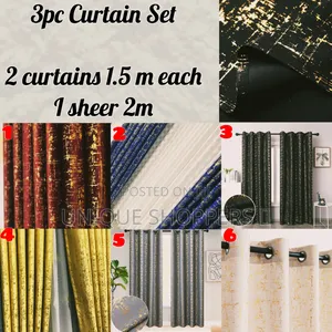 *3 Pc Curtains*