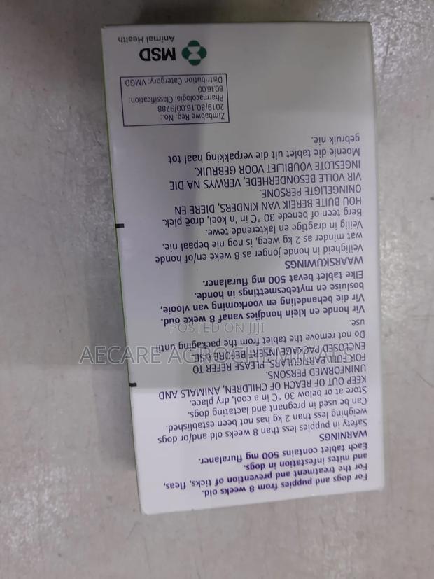 Bravecto 500 Mg Fluralaner 1 Oral Chewable Tablet 10-20 Kg - thumbnail 3