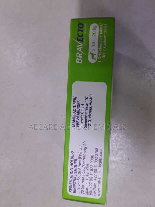 Bravecto 500 Mg Fluralaner 1 Oral Chewable Tablet 10-20 Kg - thumbnail 4
