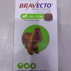 Bravecto 500 Mg Fluralaner 1 Oral Chewable Tablet 10-20 Kg