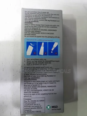 Bravecto Plus for Cat Flurancer 250mg >2.8 - 6.25 Kg