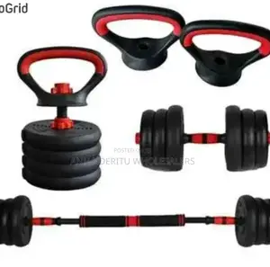 Black 6in 1 Dumbbells 15kgs York